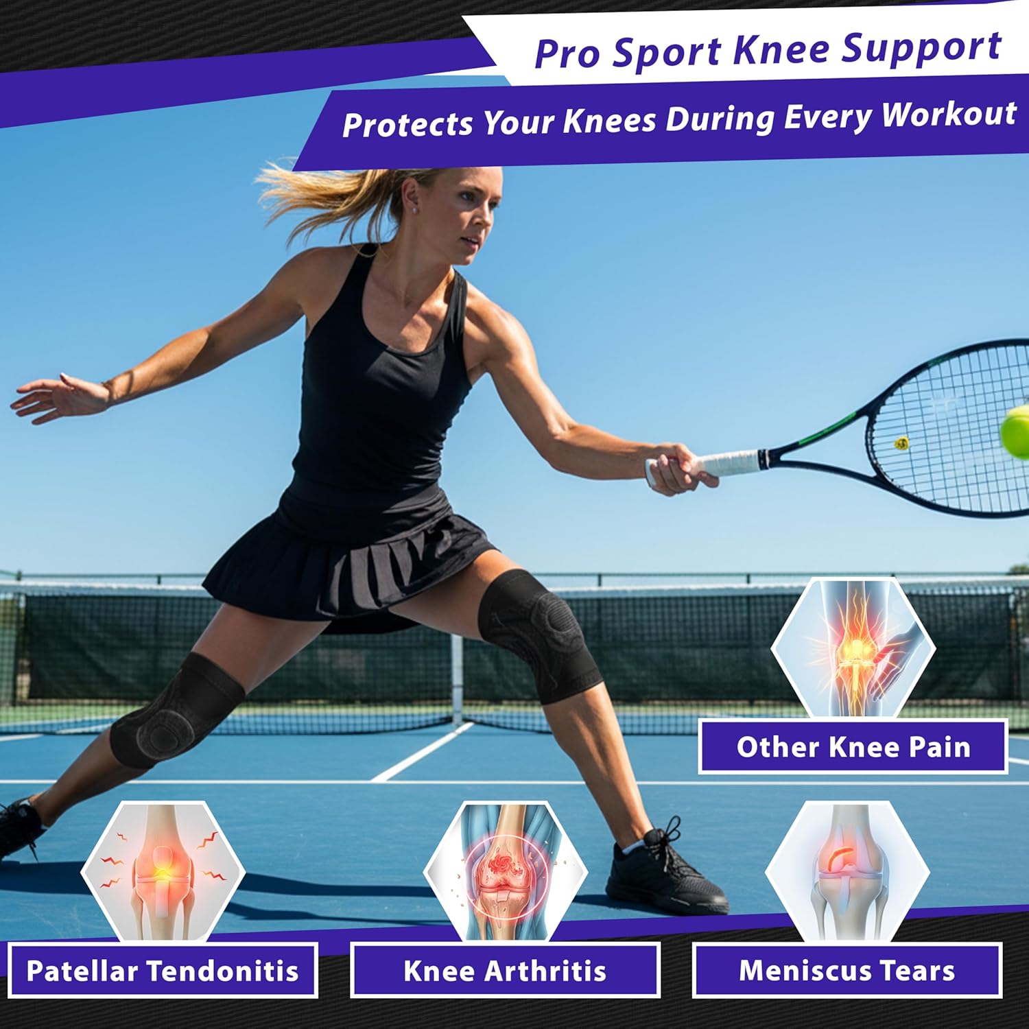 TK Knee Support Pro (Grey)