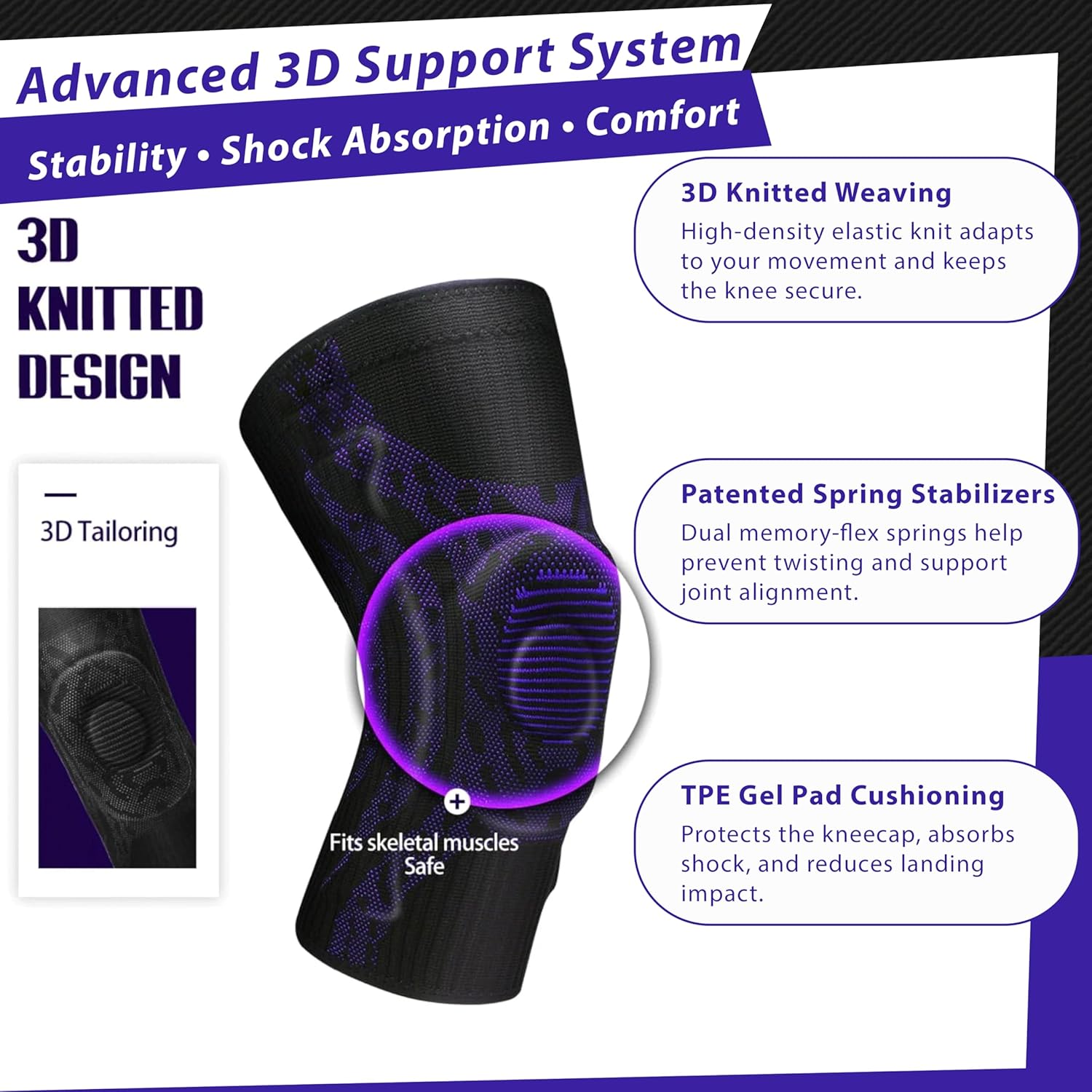 TK Knee Support Pro (Black)